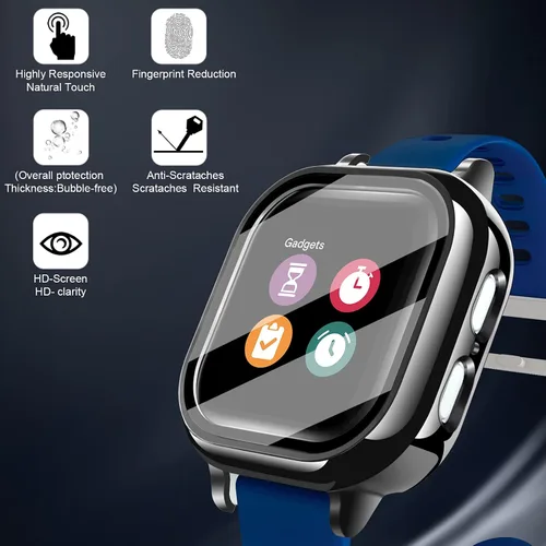 Vista 6 de Paquete de 3 fundas compatibles con Gizmo Watch 2 protector de pantalla para niños Funda protectora sensible al tacto Protección duradera
