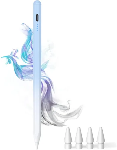 Vista 8 de Lápiz capacitivo para iPad 9ª y 10ª - Lápiz de carga Type-C para iPad con rechazo de palma, lápiz activo compatible con (2018-2025) Apple iPad