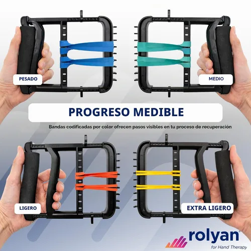 Vista 4 de SAMMONS Preston, herramienta de mano, con asa acolchada, ajustable Squeeze ergonómica y de hule, bandas de resistencia progresiva para Negro
