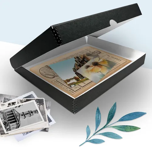 Vista 7 de Golden State Art, Clamshell Archival - Caja de almacenamiento