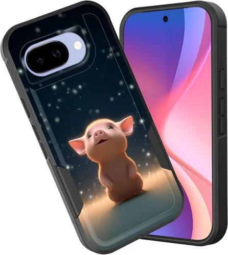 Vista 138 de Funda para Pixel 6A, funda híbrida de doble capa resistente a prueba de golpes de policarbonato duro de silicona suave TPU para Google Pixel 6A