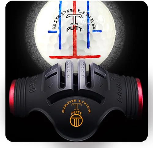 Vista 9 de BIRDIE79 360-Degree Golf Ball Marker Alignment Tool Kit with 3-Color Pens and Gift Box.