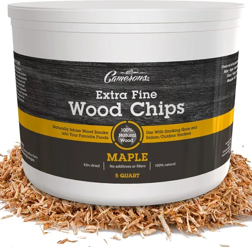 Vista 14 de Camerons Virutas de madera para barbacoa de manzana extrafina totalmente natural para ahumadores (5 cuartos de galón, 4.731 litros), virutas