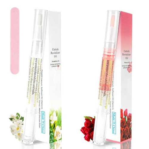 Vista 12 de 2 bolígrafos de aceite de cutícula para uñas, bolígrafo de aceite de uñas para cuidado de uñas, aceite de cutícula para uñas con lima de uñas Sabor