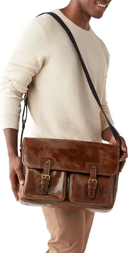 Vista 5 de Fossil Maletín de cuero para hombre