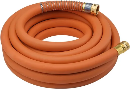 Vista 32 de Wiseflow Leader Hose Manguera de agua resistente de 3 x 5/8 pulgadas con accesorios de latón macho a hembra, extensor de manguera corta para carrete