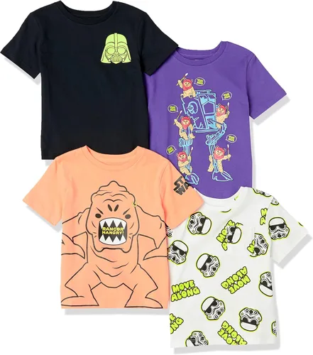 Vista 28 de Amazon Essentials Disney Marvel Star Wars Camisetas de manga corta para niños y bebés (anteriormente Spotted Zebra), Multipacks