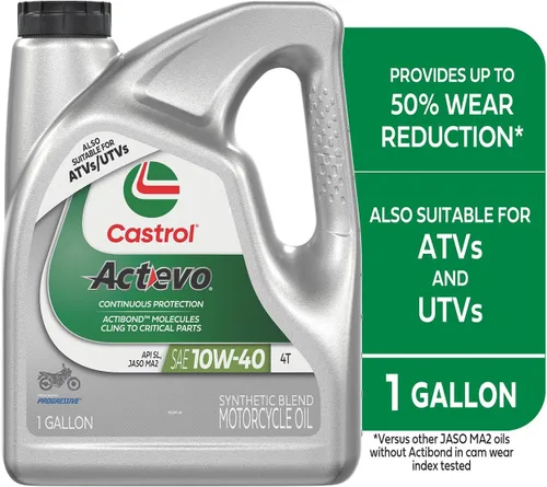 Vista 2 de Castrol Actevo Xtra 10W-40 aceite para motocicleta de cuatro tiempos