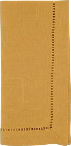 Vista 83 de SARO LIFESTYLE Servilleta de cóctel con borde cosido (juego de 12), negro, 6"x6