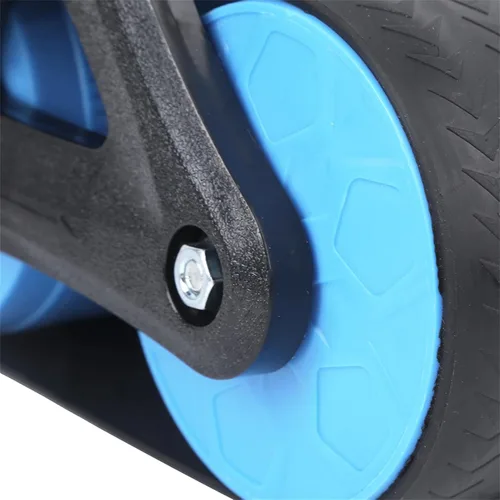 Vista 6 de Springback Wheels - Rodillo para ejercitador abdominal azul silencioso, equipo de fitness para gimnasio en casa, entrenamiento de fuerza de núcleo