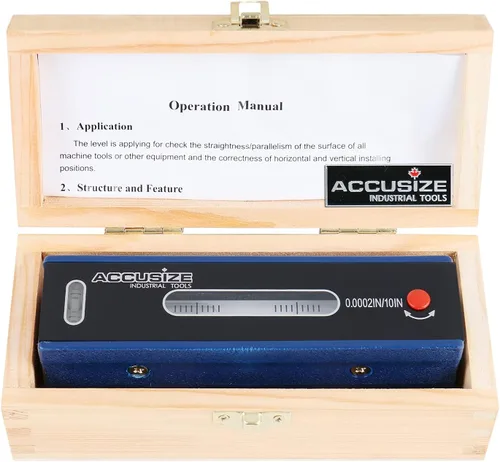 Vista 4 de Accusize Industrial Tools Nivel de precisión maestro de 6 pulgadas en caja ajustada, precisión 0.0002''/10'', S908-C684