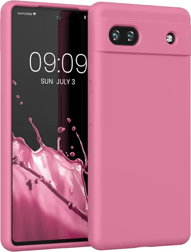 Vista 158 de kwmobile Funda Compatible con Google Pixel 6 Pro - Funda de Teléfono de Silicona TPU con Acabado Suave - Azul Caribe
