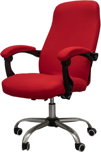 Vista 35 de Melaluxe Funda para silla de oficina con fundas para brazos - Funda elástica universal para silla de escritorio, fundas para silla de computadora