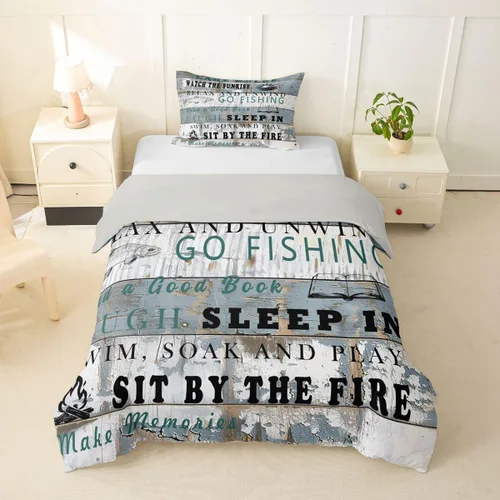 Vista 15 de Erosebridal Juego de ropa de cama con diseño de Feliz Navidad, adorable funda de edredón de muñeco de nieve tamaño individual para niños y niñas