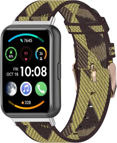 Vista 15 de Senter Correas de repuesto de nailon suave de liberación rápida para Huawei Watch Fit 2 Smart Watch