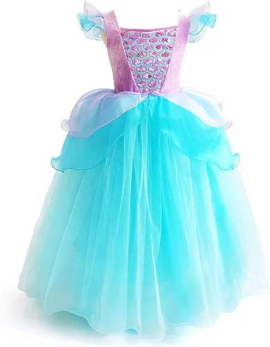 Vista 2 de Disfraz de princesa Cenicienta para niñas vestido de fiesta de cumpleaños Halloween