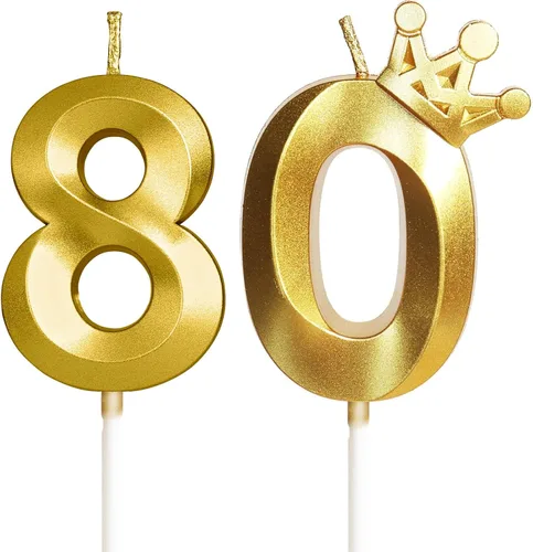 Vista 23 de Velas de cumpleaños número 10 para pastel, velas de oro rosa número 10 con corona, diseño 3D, decoración de pastel de cumpleaños para niñas