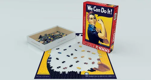 Vista 3 de EuroGraphics Rosie The Riveter by Howard Miller - Rompecabezas de 1000 piezas