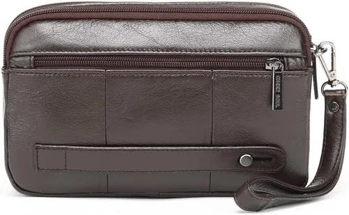 Vista 3 de KPYWZER Bolso de mano de cuero para hombre