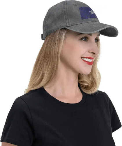 Vista 8 de Bonnie Blue Flag with Polygon Effect Baseball Cap for Men Women Hats Adjustable Vintage Cowboy Hat Dad Caps