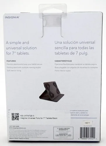 Vista 4 de Insignia Funda universal para tablet de 7 pulgadas, color negro