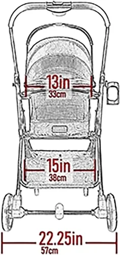 Vista 5 de Pet Gear, una empresa familiar de Vermont desde 1936, Sistema de viaje 3 en 1, el cochecito View 360 se convierte en transportador y asiento alzador