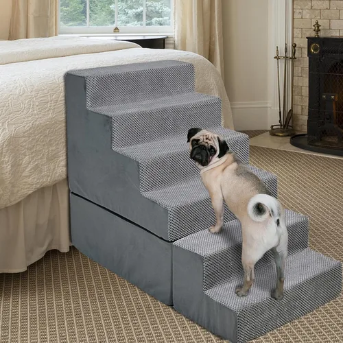 Vista 9 de Escalera para perros para camas altas de 30 pulgadas de alto