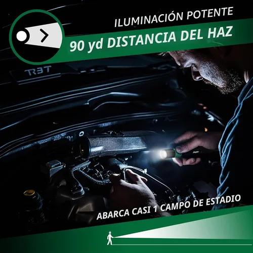 Vista 4 de Linterna de bolígrafo Energizer X-400 recargable, linterna de bolígrafo brillante resistente al agua IPX4, ligera y duradera, linterna recargable