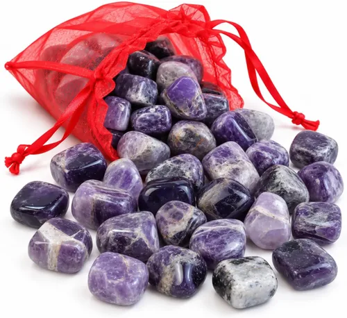 Vista 22 de Crocon Stones and Crystals Bulk 2000+ Carats Natural Crystal Kit for Reiki Healing Crystal Polished, Tumble Stones, Chakra Balancing, Gift, Home #01