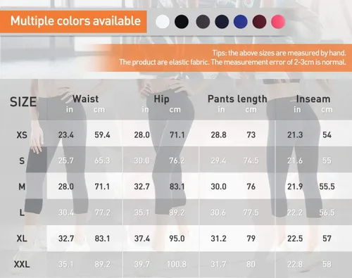 Vista 4 de COOLOMG Pantalones de yoga para mujer, mallas capri para correr, leggings de tiro bajo, entrenamiento, gimnasio con bolsillos ocultos
