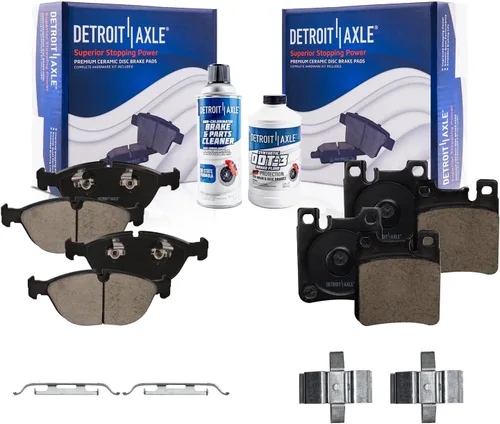 Vista 94 de Detroit Axle - Pastillas de Freno Delantero para Nissan Altima Maxima Sentra 350Z Cube Juke Versa INFINITI G35 I30 I35 Suzuki SX4 Crossover