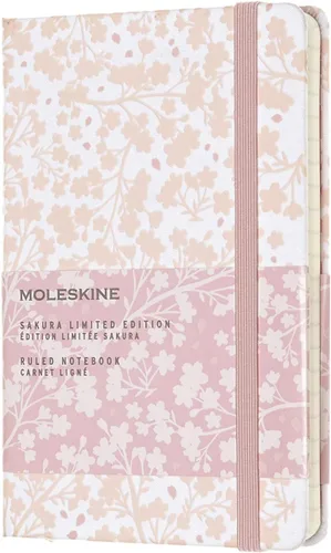 Vista 44 de Moleskine Edición Limitada Sakura - Cuaderno, tapa dura, grande (5 x 8.25 pulgadas), a rayas/con líneas, Caja de Coleccionista Premium Swan