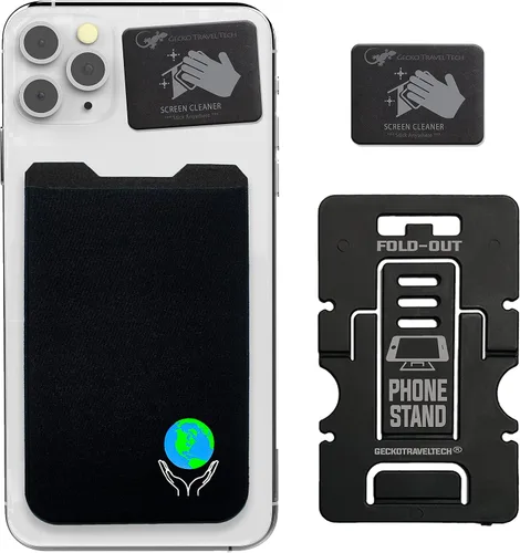 Vista 78 de Gecko - Cartera adhesiva para tarjetas de crédito y dinero en efectivo