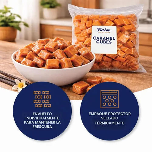 Vista 4 de Caramelos de caramelo envueltos individualmente, bolsa a granel de 1 libra (aproximadamente 75 piezas) – Caramelo masticable clásico suave