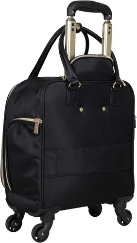 Vista 10 de Kenneth Cole Reaction Chelsea - Equipaje expandible de poliéster de 20 pulgadas, Negro