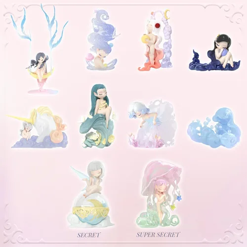Vista 4 de 52TOYS Caja de sorpresas Candybox Sleep Dreamland Elfos 1 unidad, juguete coleccionable Kawaii, decoración creativa para habitación y escritorio