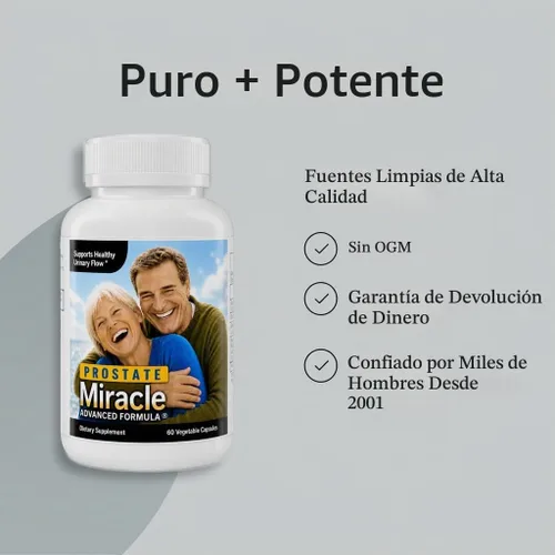 Vista 5 de Paquete de 2 Prostata Milagro Avanzado Fórmula