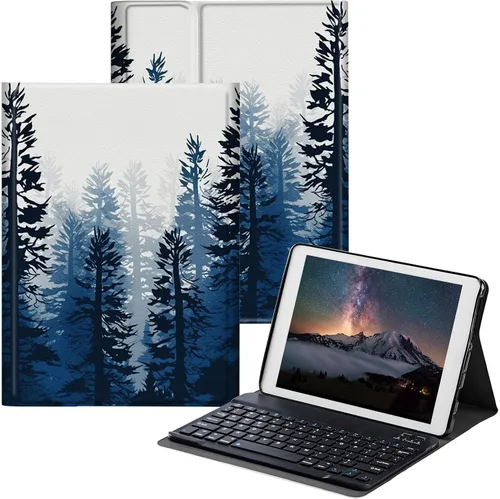 Vista 36 de Funda para Samsung Galaxy Tab S6 Lite 2022/2020 con teclado inalámbrico desmontable y soporte ajustable para proteger la tableta para Samsung Galaxy