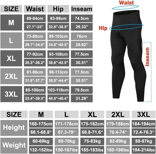 Vista 6 de X-TIGER Pantalones de bicicleta térmicos 5D acolchados para hombre, con 3 bolsillos, para montar en invierno, montaña, carretera, ciclismo
