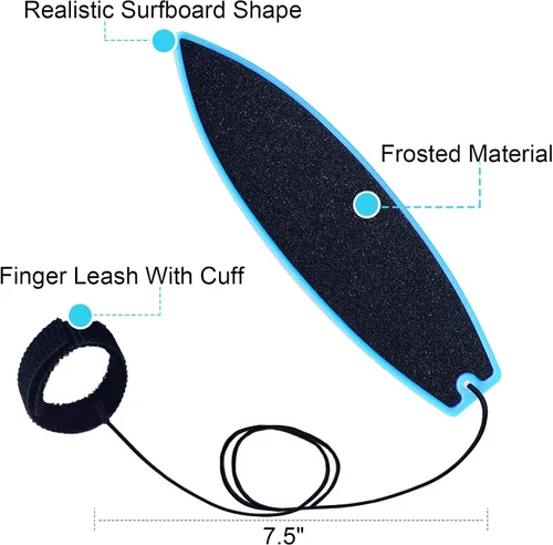 Vista 5 de Tablas de surf con dedos, tabla de surf con dedos para ventana de automóvil, tabla de surf con cuerda, tabla de surf de viento para niños