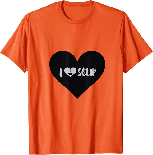 Vista 86 de I Love Soup - Camiseta de regalo con forma de corazón, Blanco, S Asfalto
