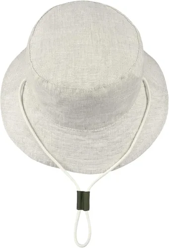 Vista 4 de Sombrero de sol unisex para bebé, lino y algodón, ajustable, para niños pequeños, con protección solar UPF 50+ (5 tamaños0-8T)