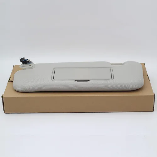 Vista 6 de Dasbecan Visera solar del lado izquierdo del conductor con luz compatible con Nissan Murano 2009 2010 2011 2012 2013 2014 gris 96401-1AA1B