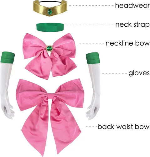 Vista 3 de Sinkawa Jackets Trajes de anime, disfraz de luna para mujeres y niñas