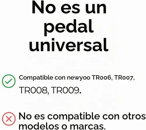Vista 2 de newyoo Pedal para newyoo Trike, solo para modelos TR001, TR006, TR007, TR008, TR009, no para otras marcas, paquete de 2