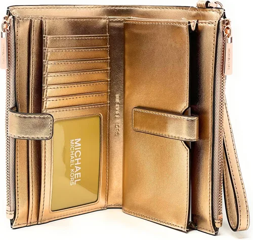 Vista 5 de Michael Kors Jet Set - Pulsera de viaje con doble cremallera para mujer Oro Rosa 35f8gtvw0l