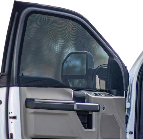 Vista 8 de Pantalla para ventana delantera de coches compactos y SUV para acampar, protección solar para ventanas delanteras, cubiertas de privacidad