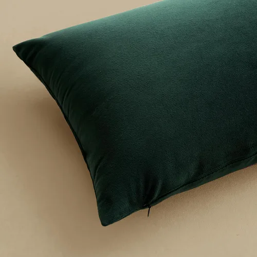 Vista 6 de MIULEE Paquete de 2 fundas de almohada de terciopelo decorativas rectangulares lumbares, fundas de cojín suaves sólidas para sofá, sofá, dormitorio