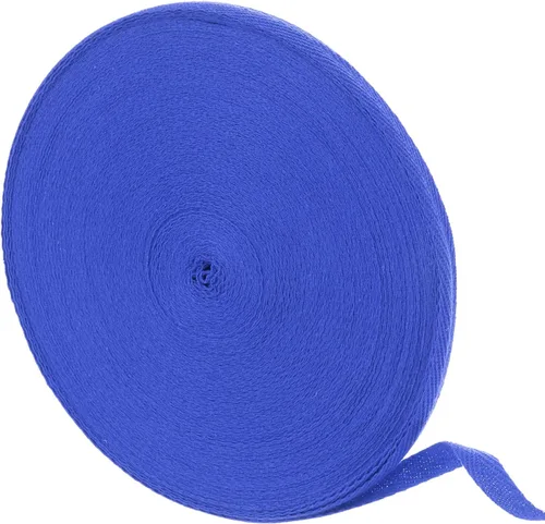 Vista 71 de uxcell Cinta de sarga de algodón de 50 yardas, cinta de espiga de 3/8 pulgadas para coser ropa, manualidades (azul)