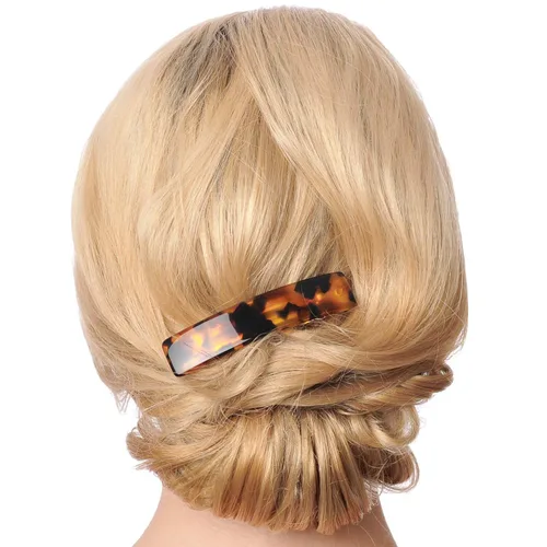 Vista 7 de Pasadores de pelo para mujer, pasador de pelo francés, pinzas pequeñas de acetato para el cabello, pasador antideslizante, accesorios